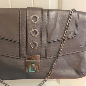 Milly metallic clutch/shoulder bag